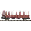 PIKO 54974 , Wagon Towarowy Platforma z kłonicami , skala H0